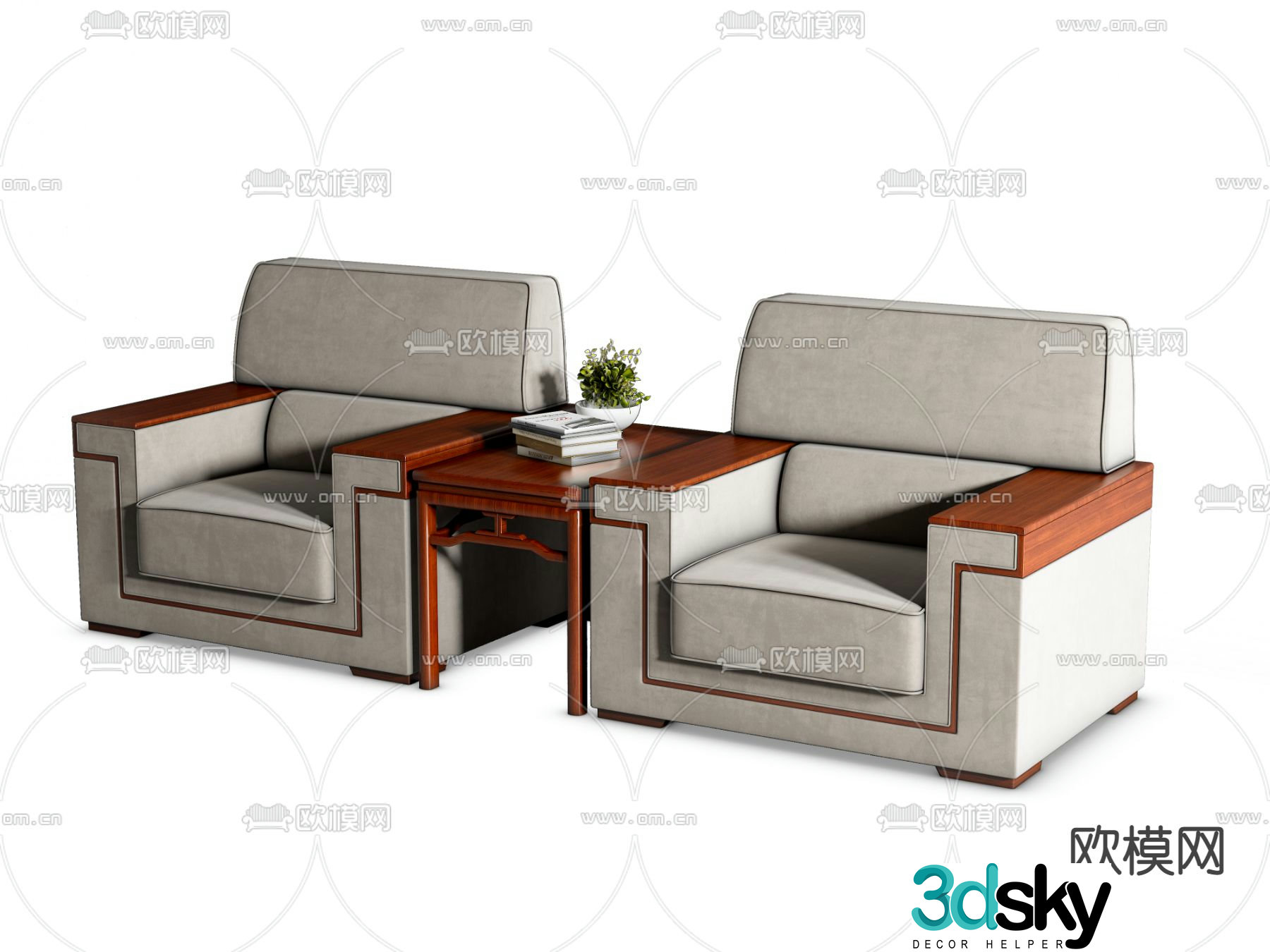 Office sofa VIP sofa reception sofa 3d model