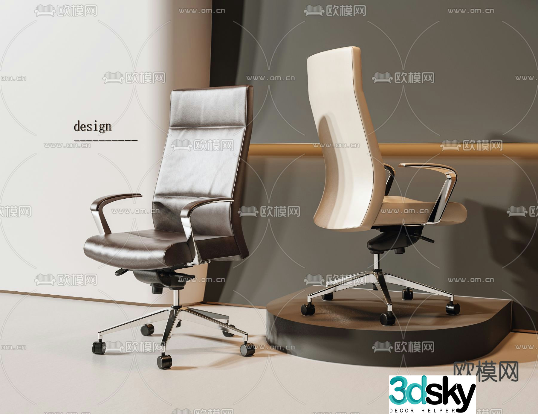 Office chair executive chair boss chair 3d model