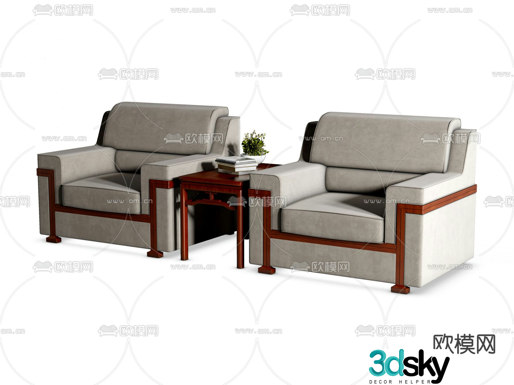 Office sofa VIP sofa reception sofa 3d model