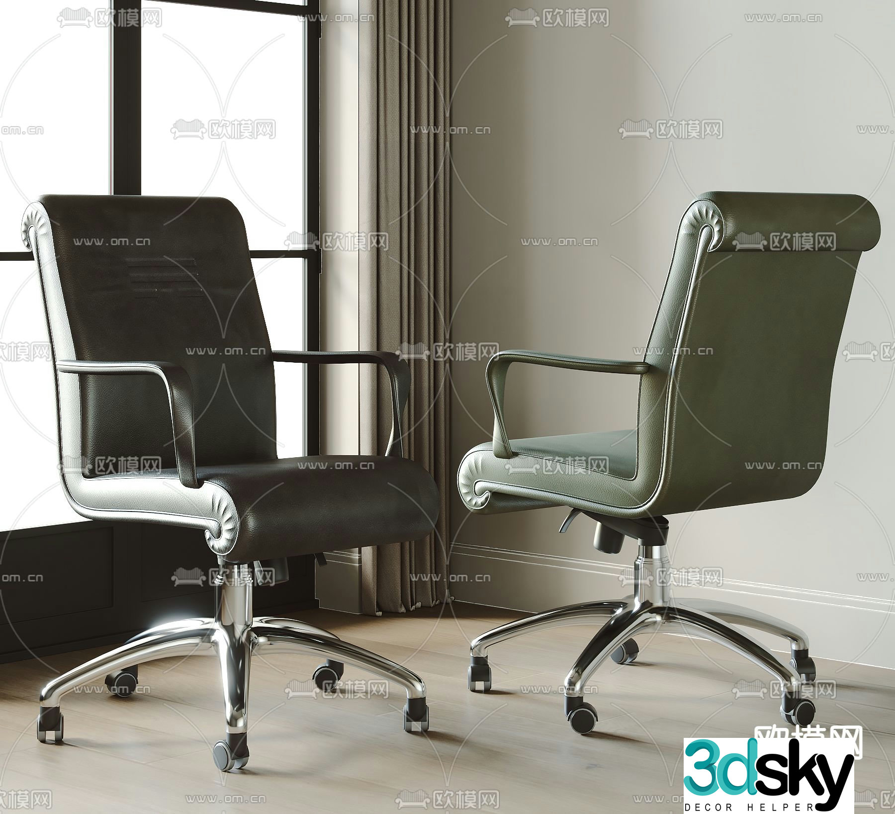 Office chair executive chair boss chair 3d model