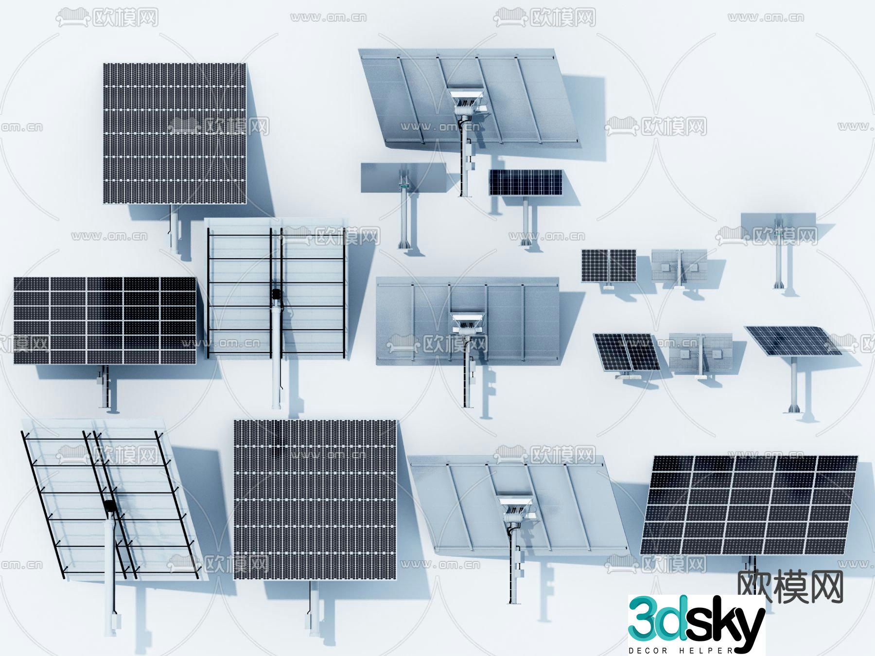Solar panel 3d model