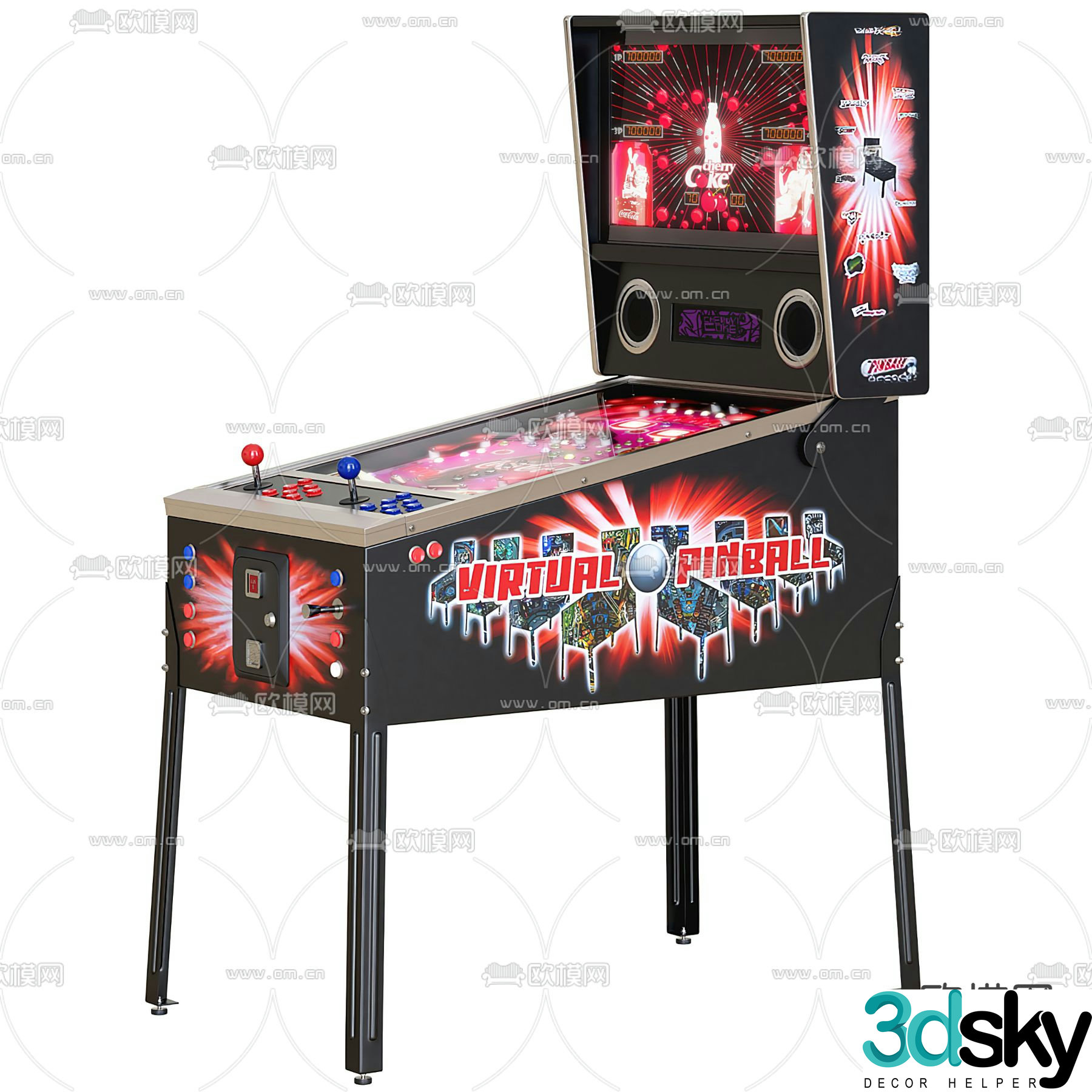 arcade game console 3d model