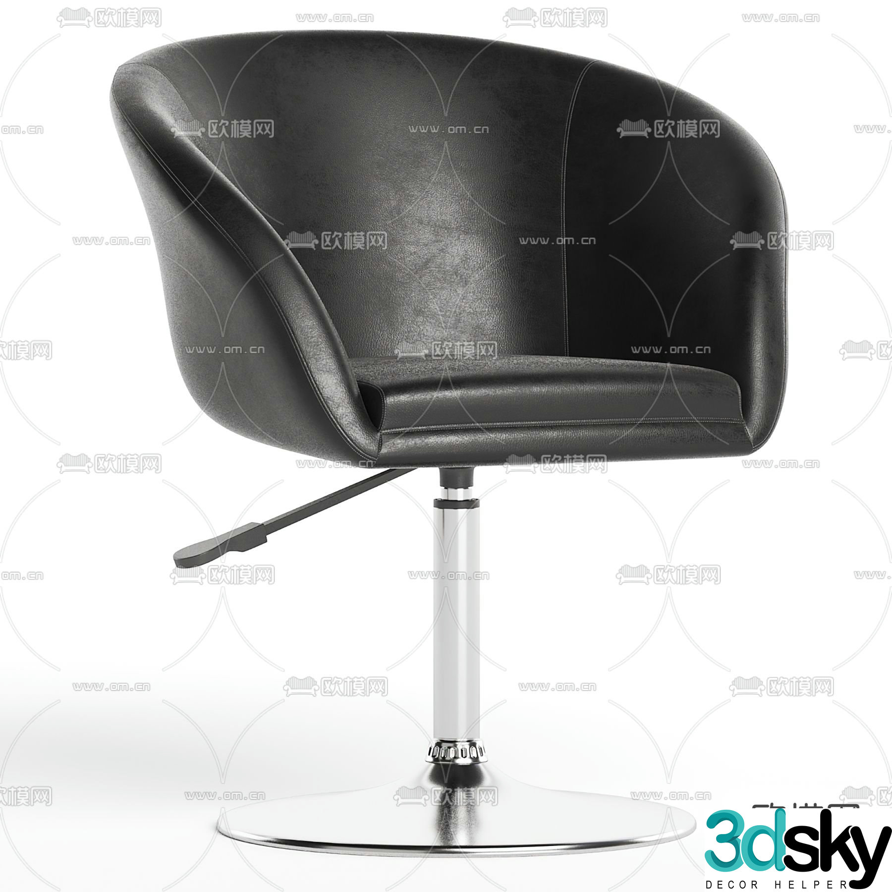 Office chair lift chair 3d model