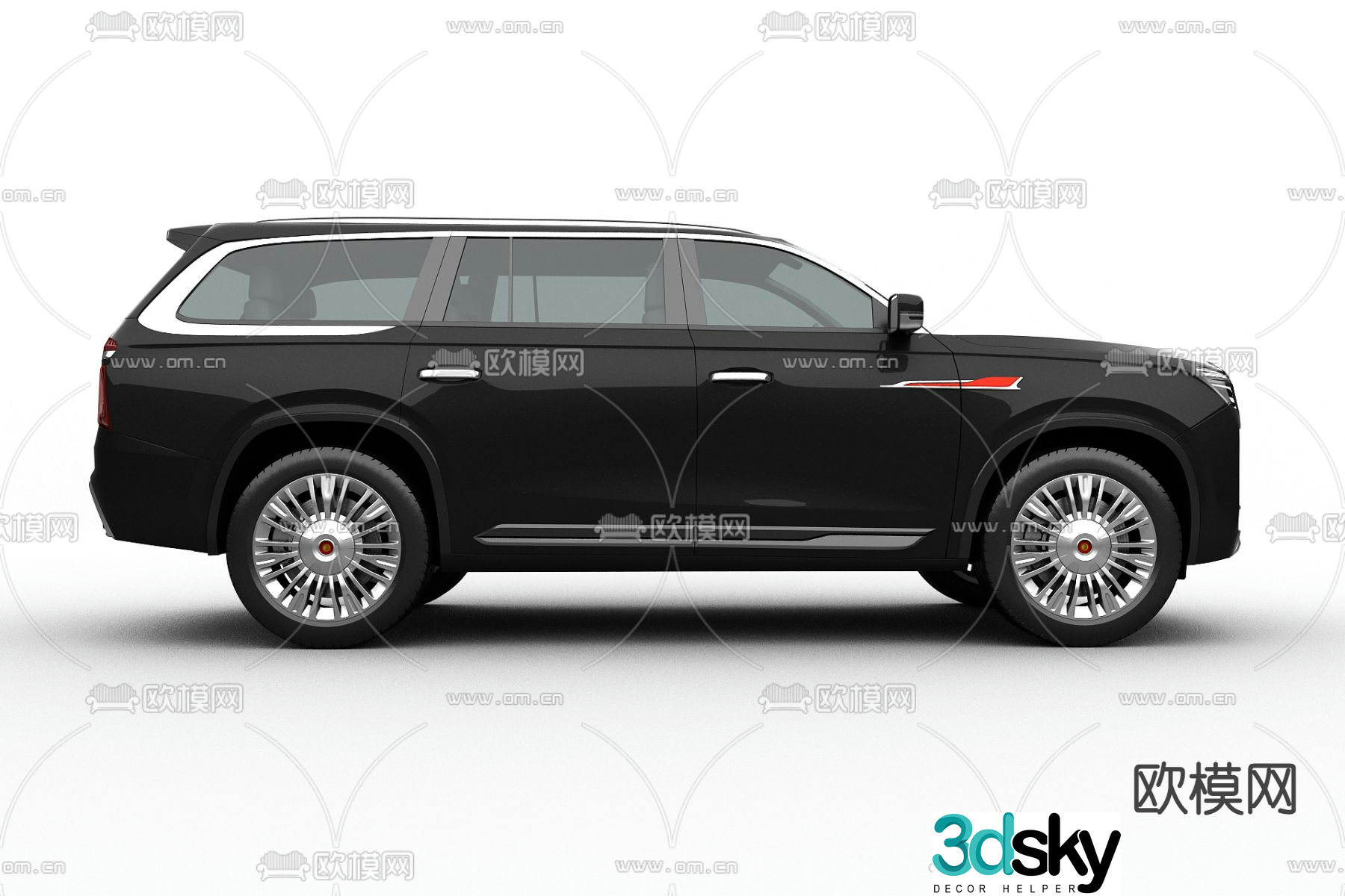 Hongqi car sedan 3d model
