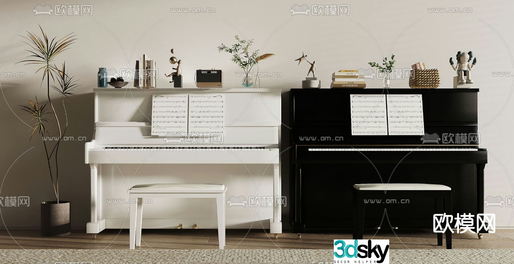 piano 3d model