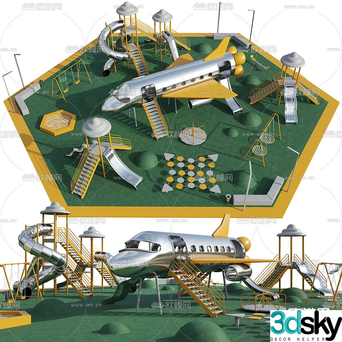 Amusement facilities children's amusement 3d model
