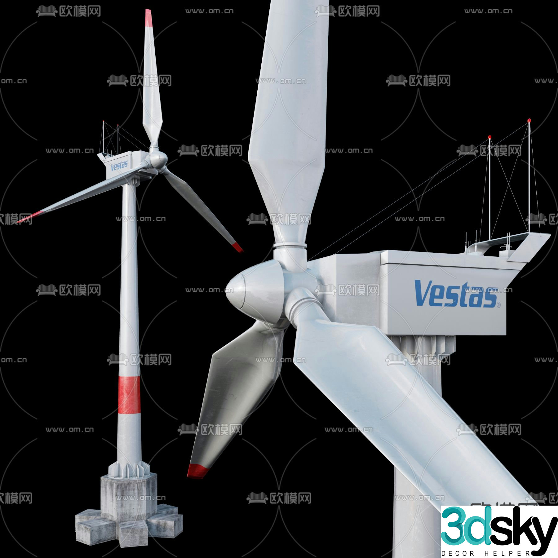 wind turbine windmill 3d model