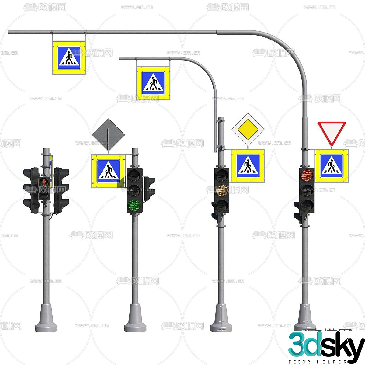 traffic light traffic light 3d model