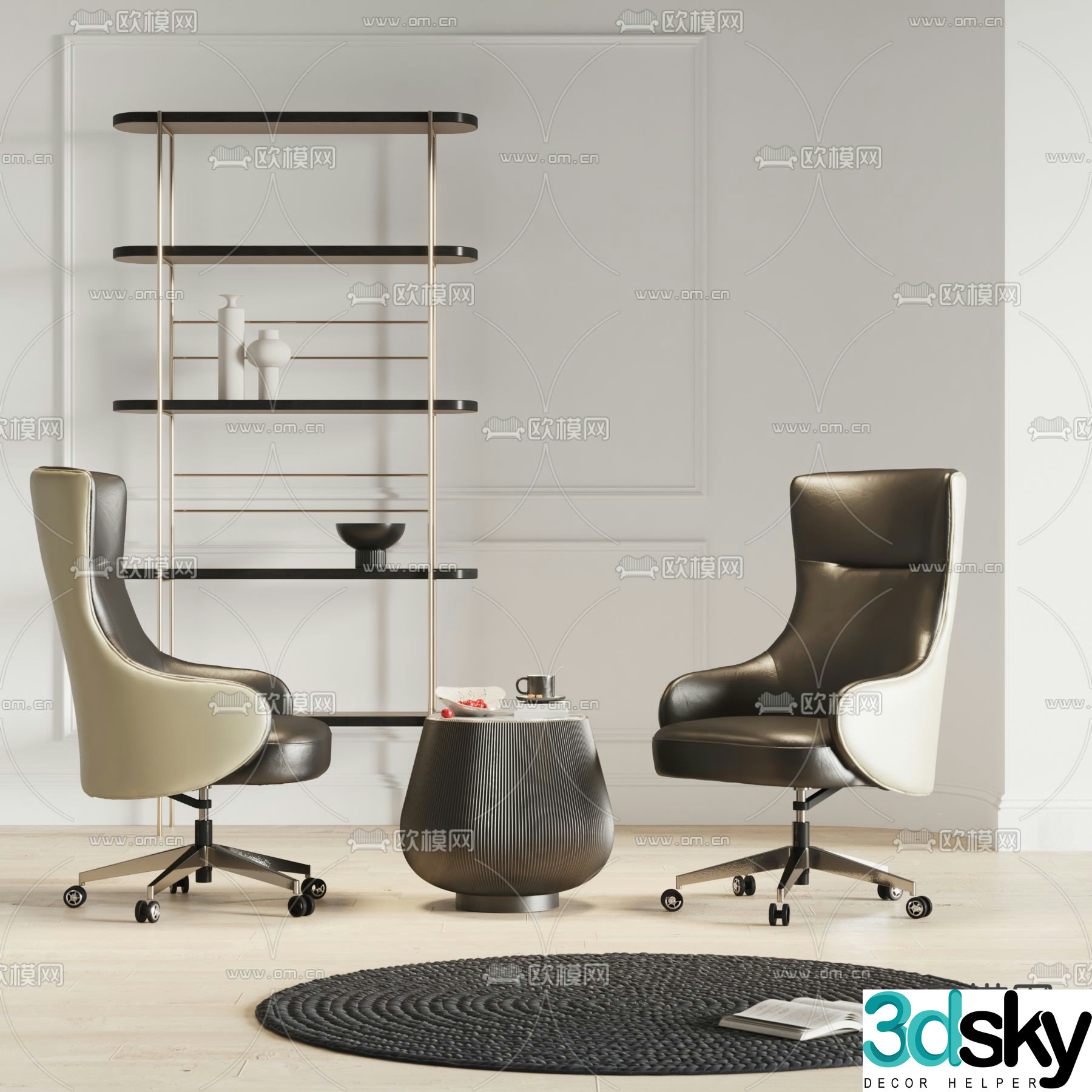 Kettal office chair boss chair executive chair 3d model