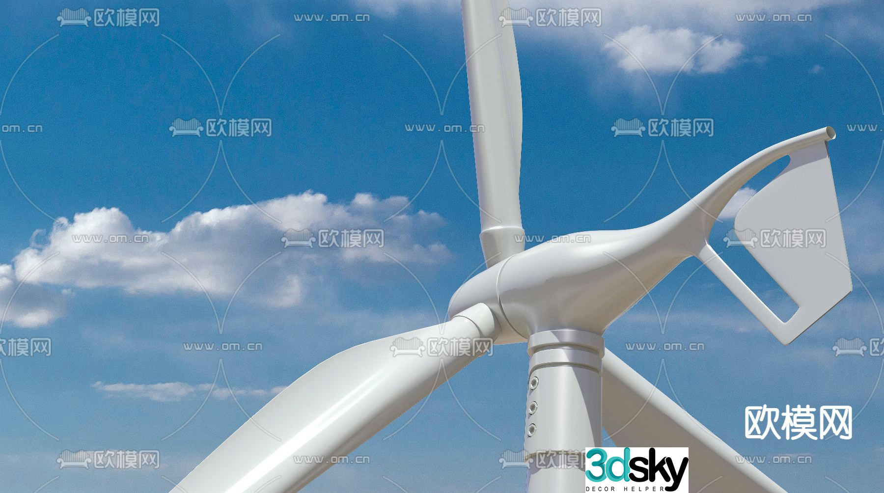 turbine wind generator 3d model