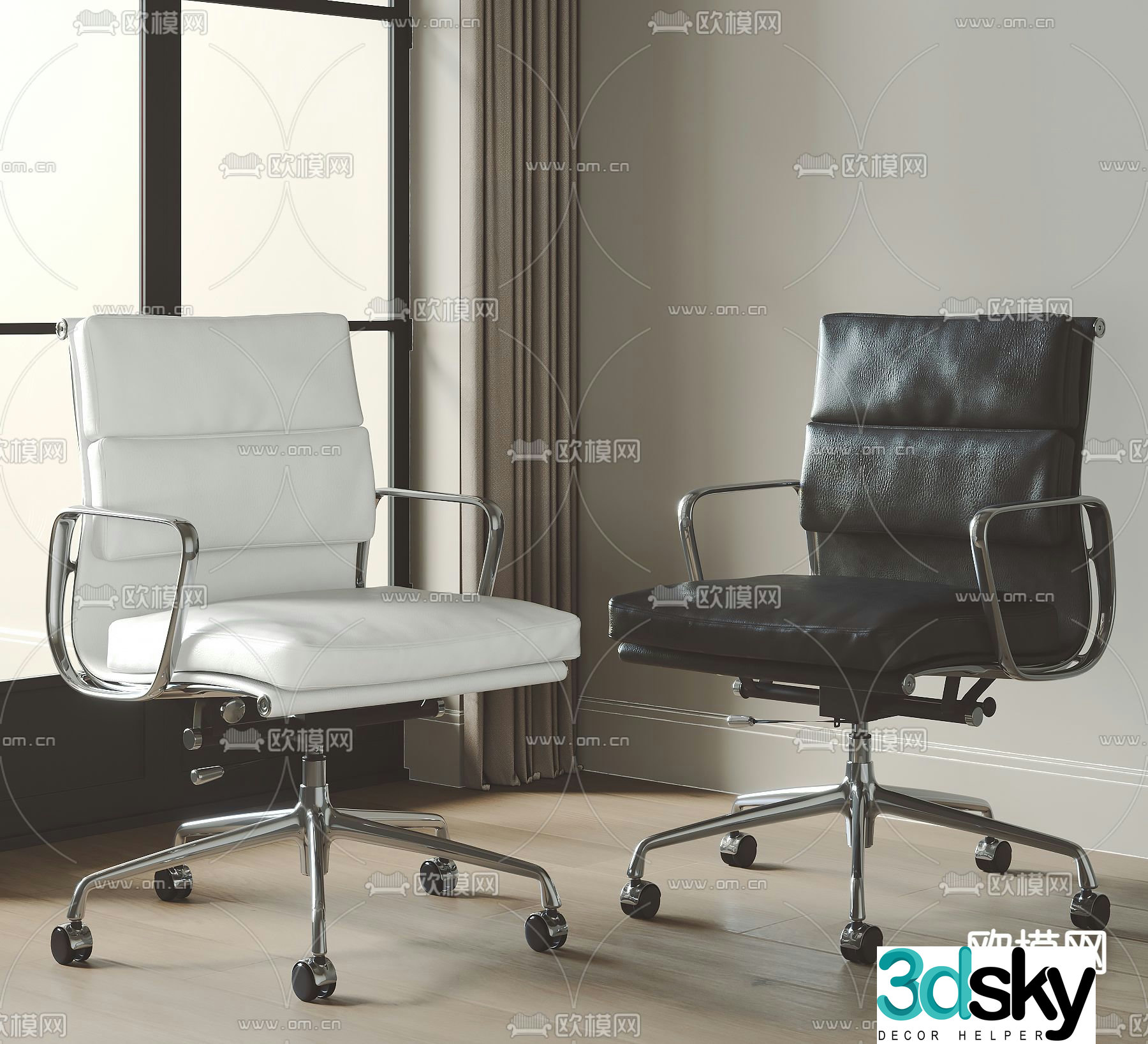 Office chair executive chair 3d model