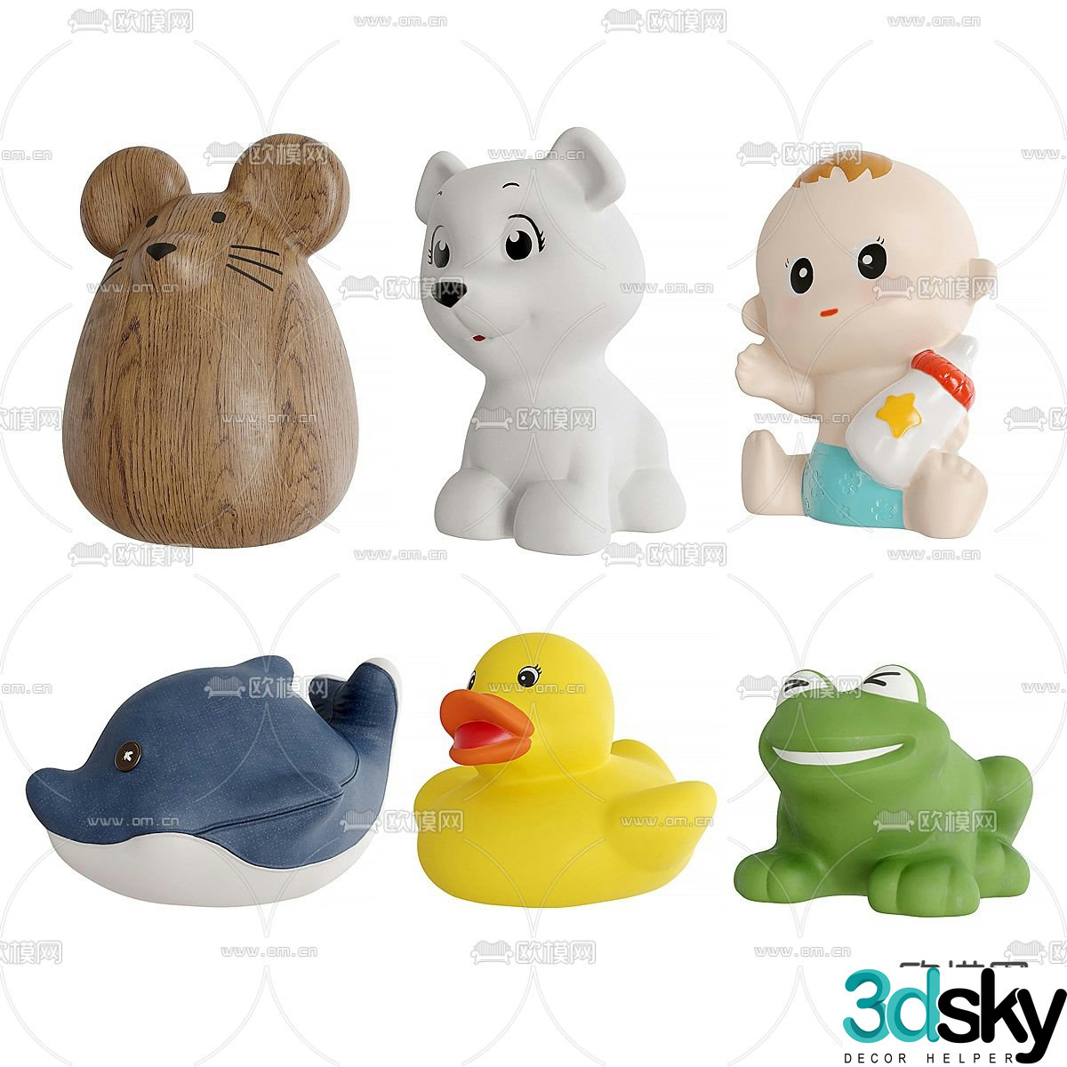 children’s toys doll 3d model