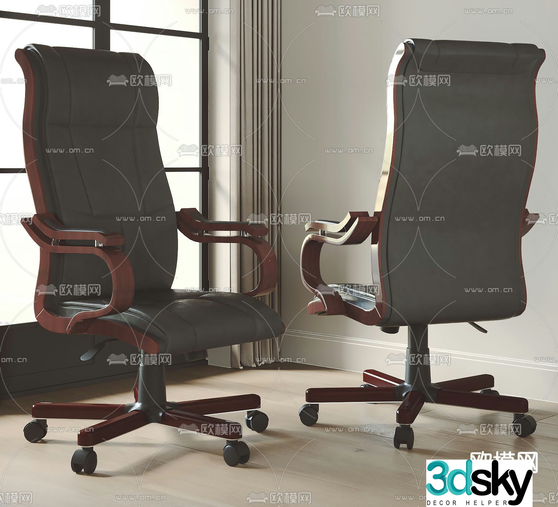 Boss chair office chair executive chair 3d model