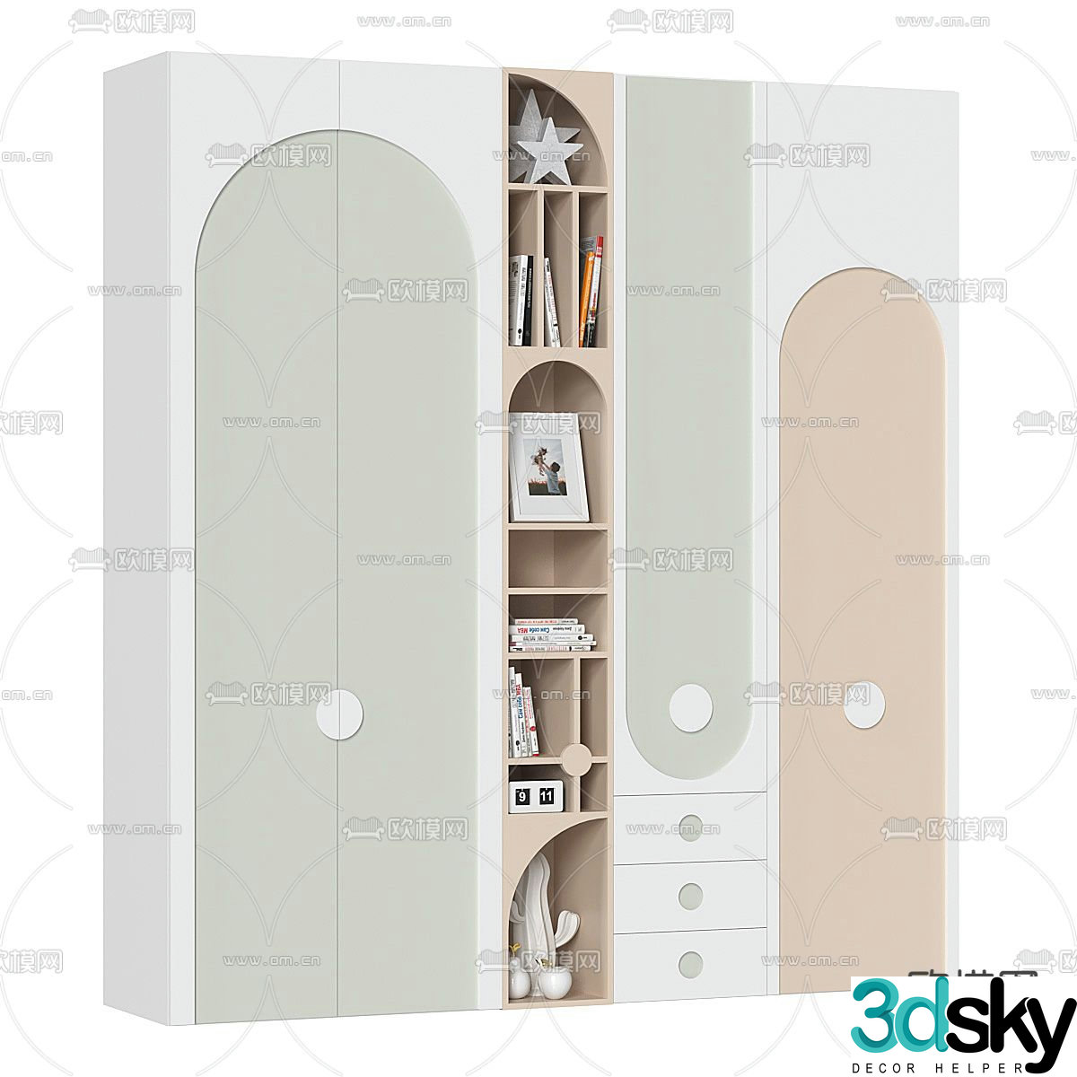 Children’s Wardrobe Wardrobe 3d model