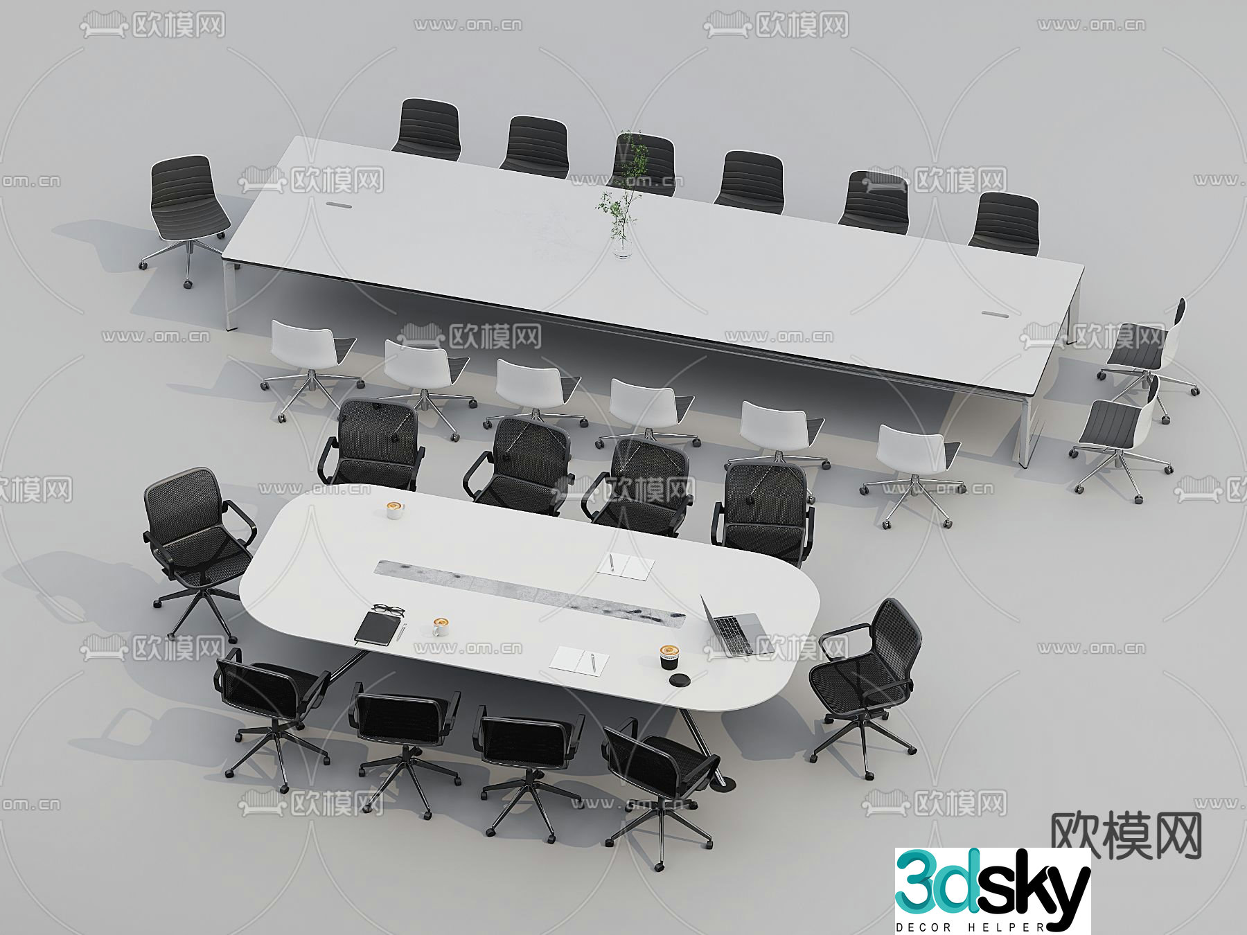 Conference table 3d model