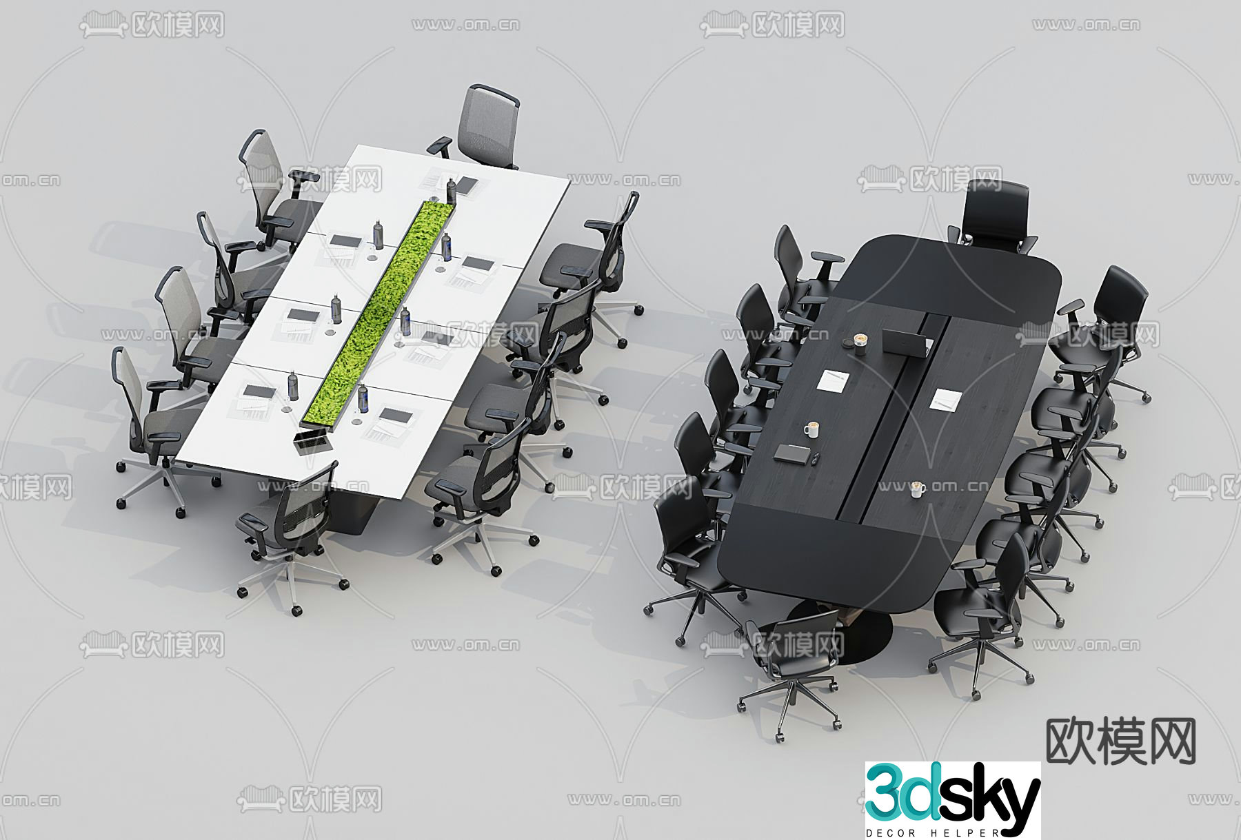 Conference table 3d model