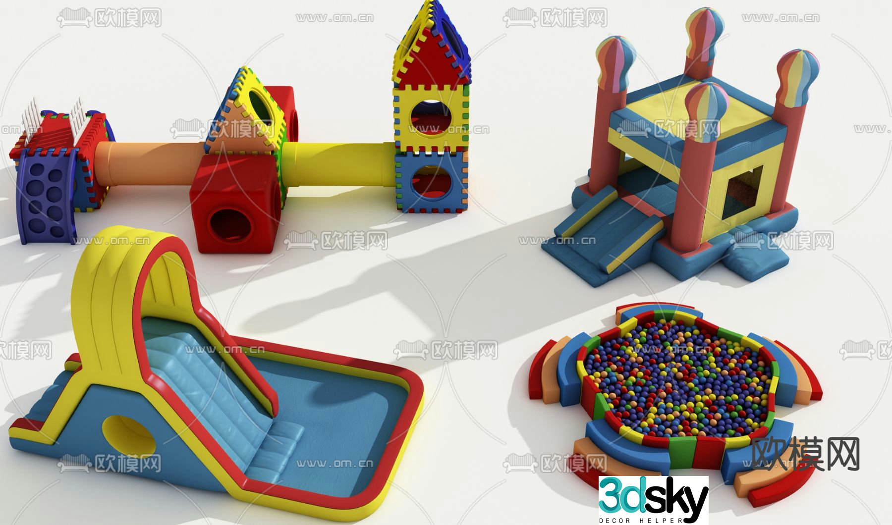 Children's equipment amusement equipment 3d model