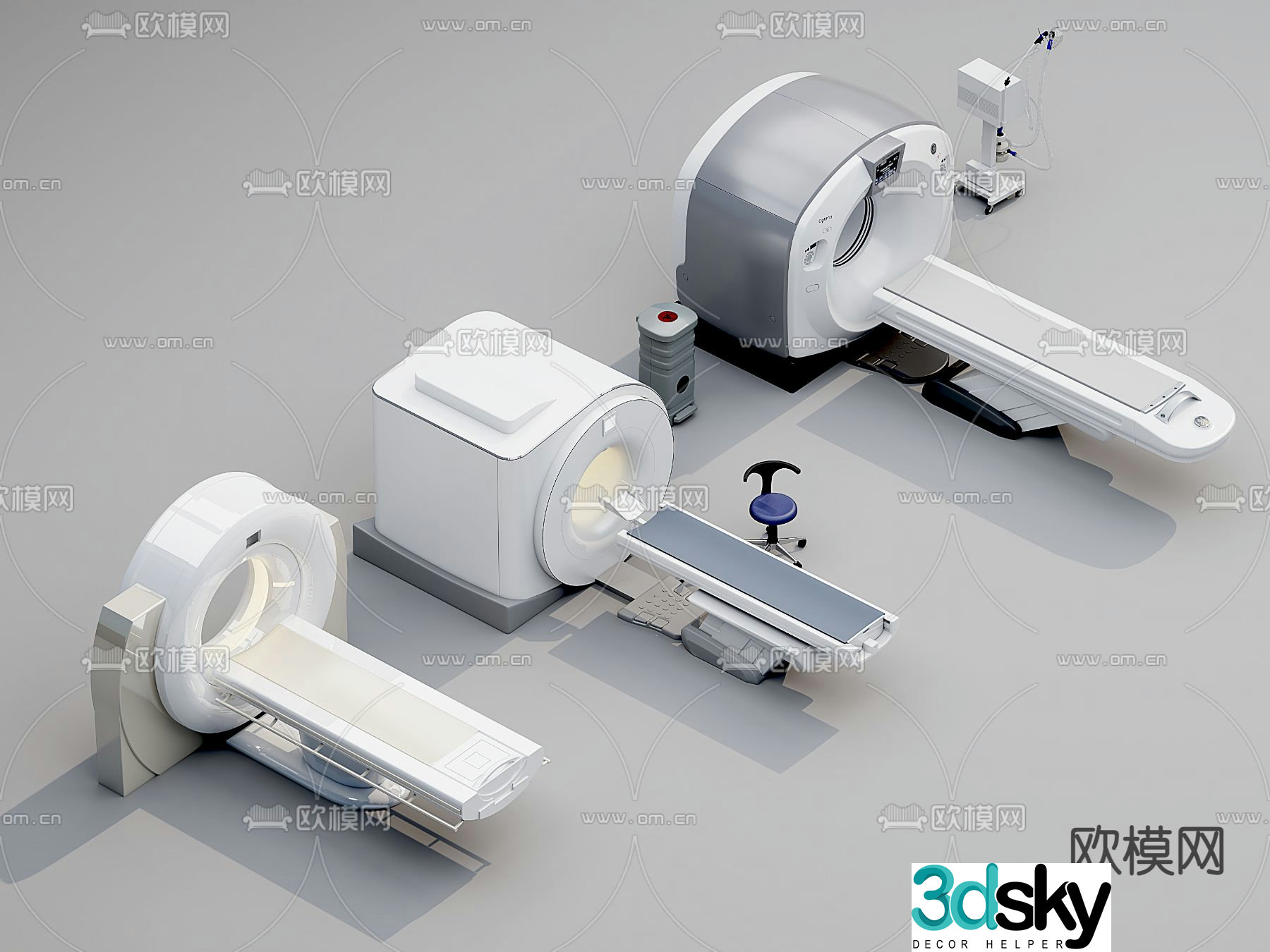 CT equipment medical equipment 3d model