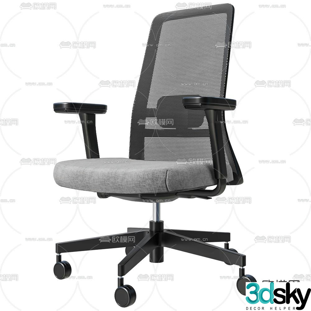 Office chair staff chair 3d model
