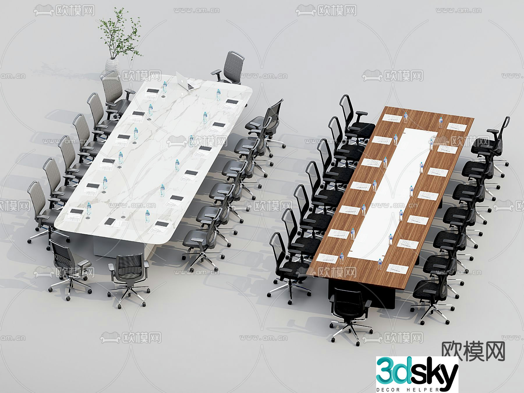 Conference table 3d model