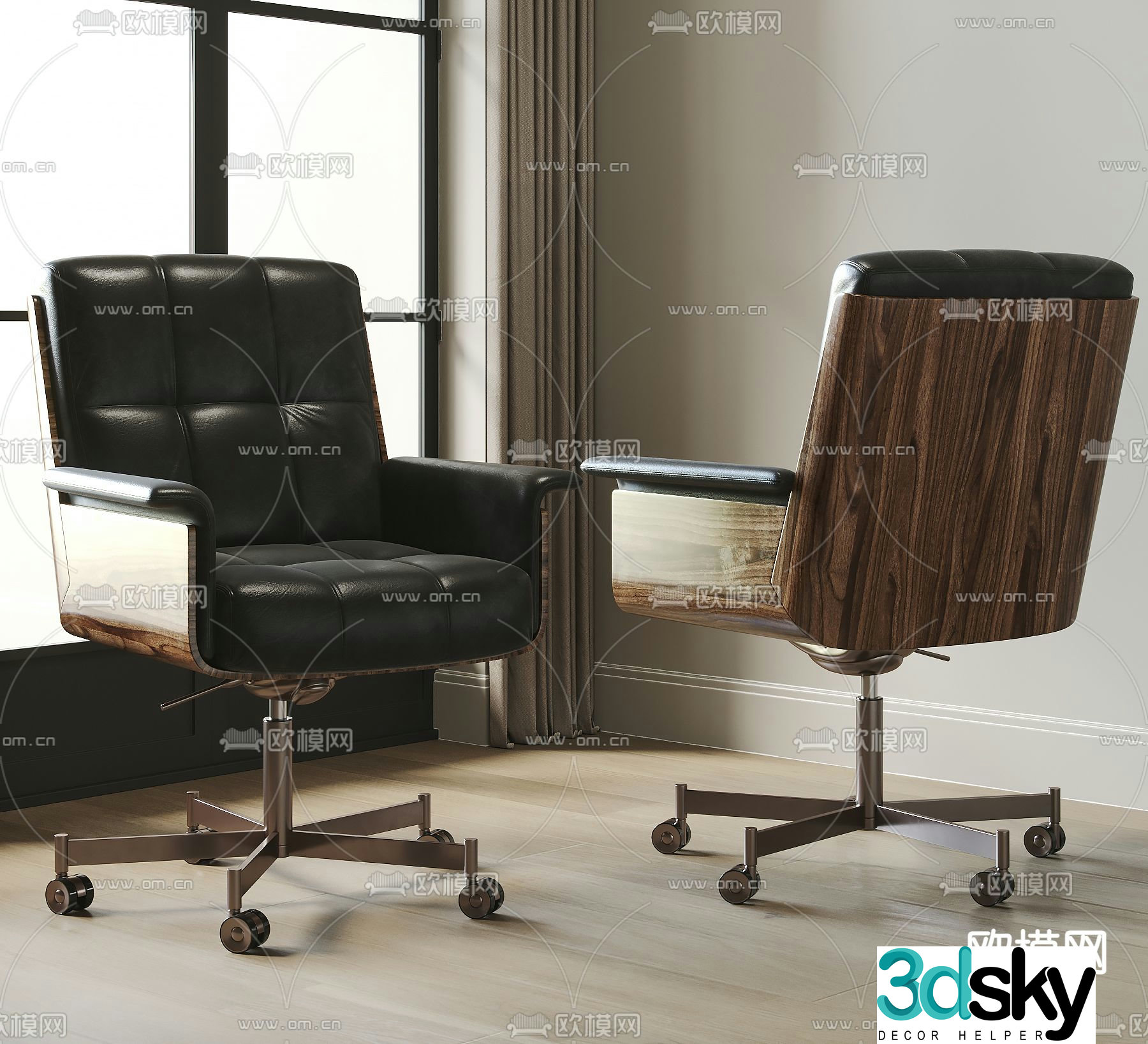 Office chair executive chair boss chair 3d model