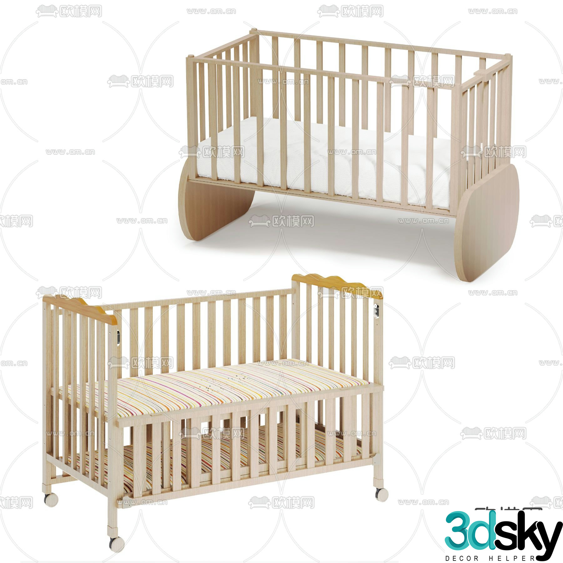 crib 3d model