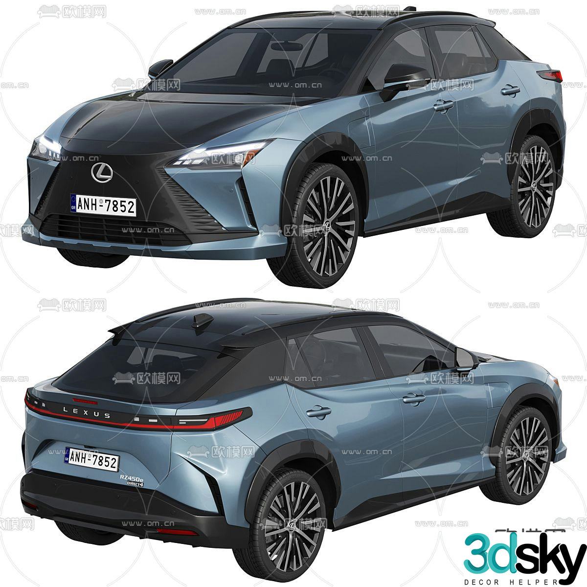 lexus car sedan 3d model