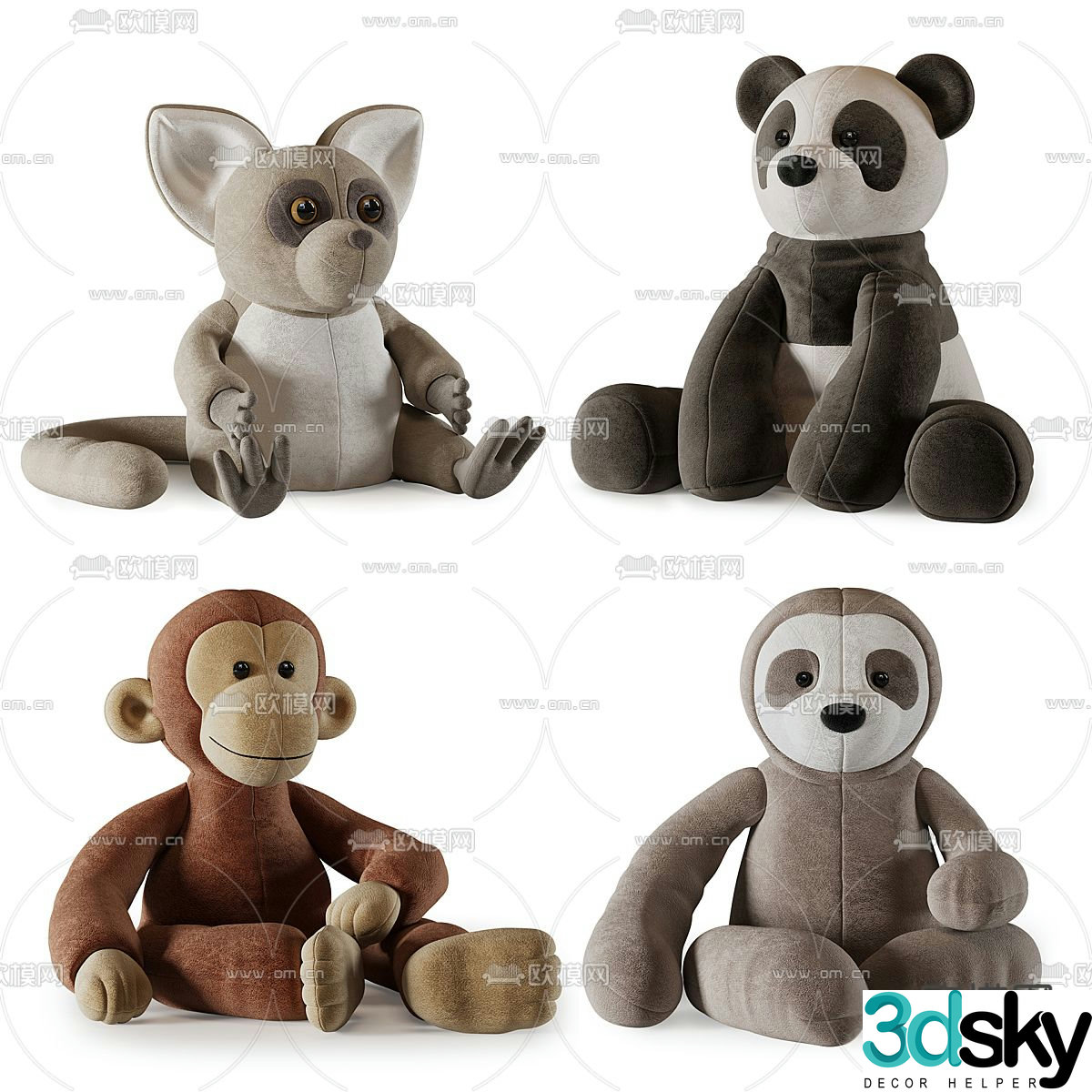 ragdoll doll toy figurine 3d model