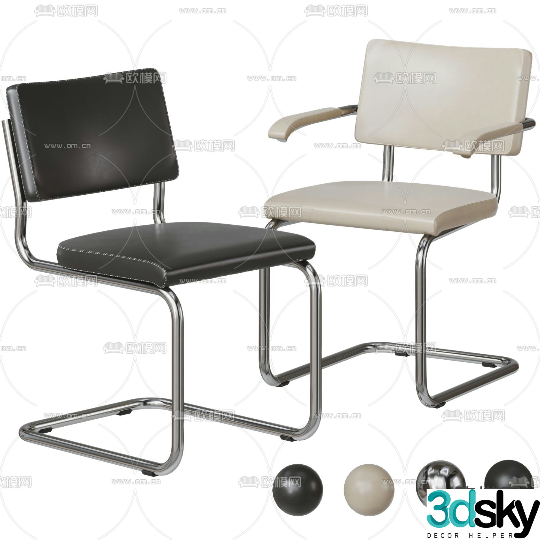 Modern office chair executive chair 3d model