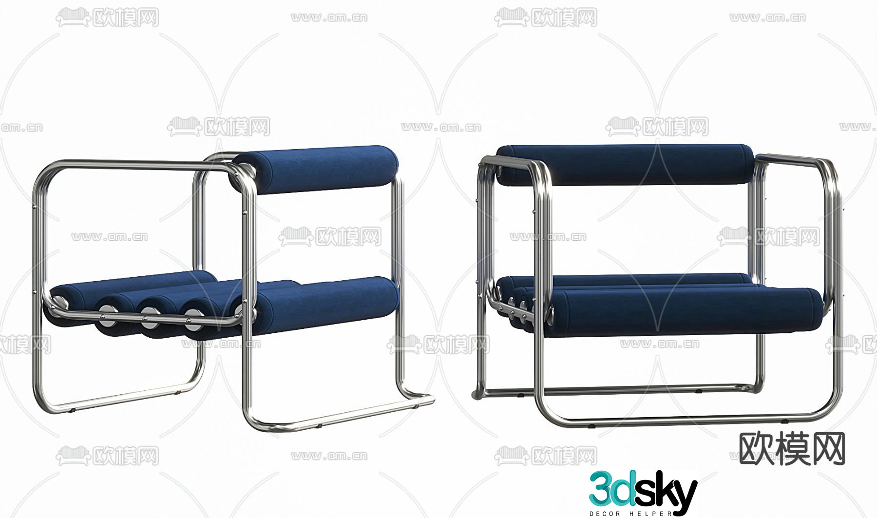 Office sofa leisure chair 3d model