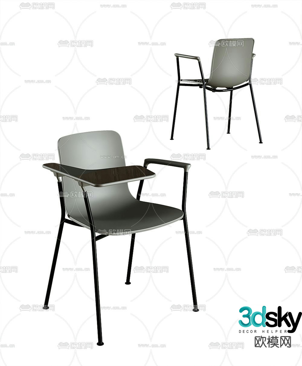 Training chair office chair conference chair 3d model