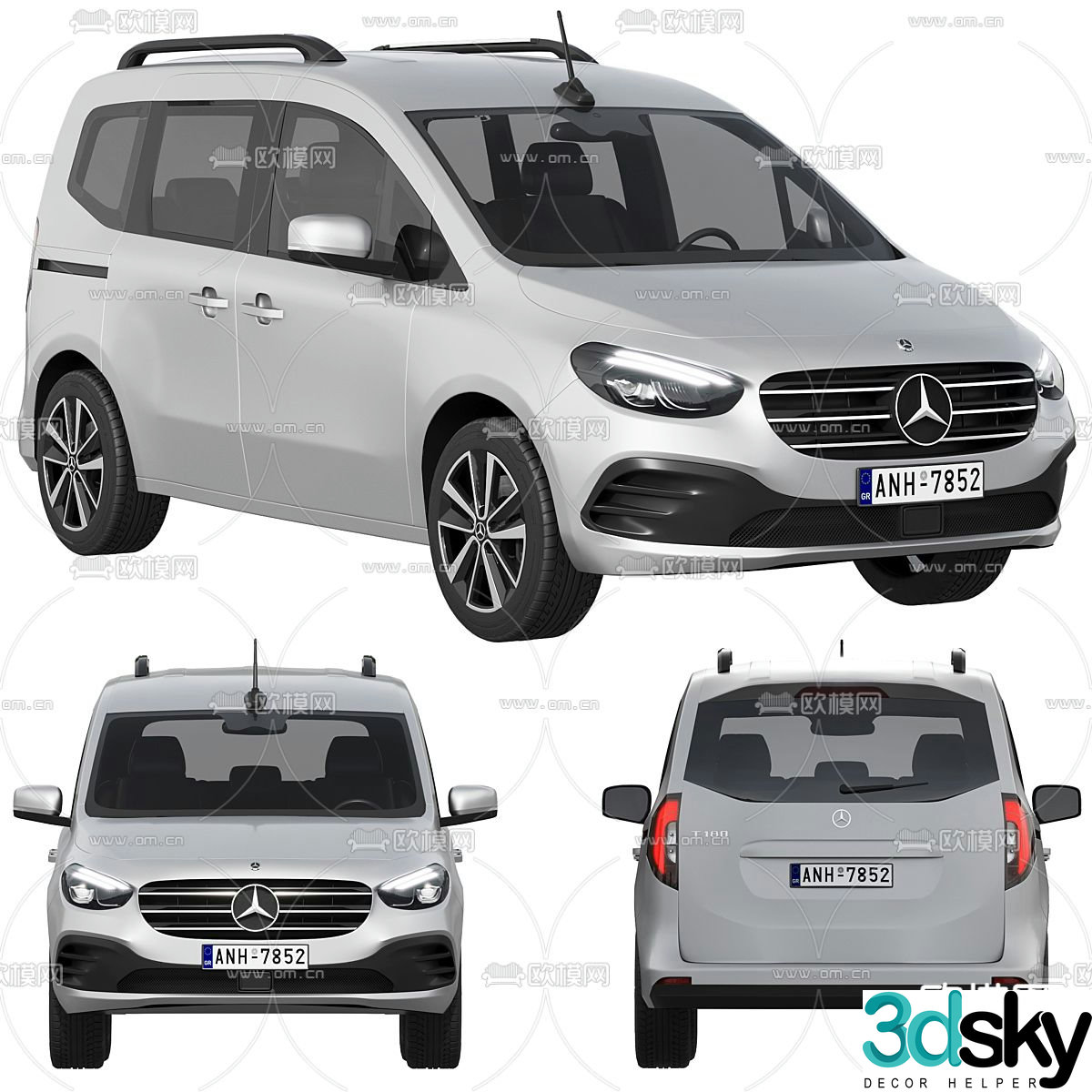 Mercedes Benz T Class car 3d model