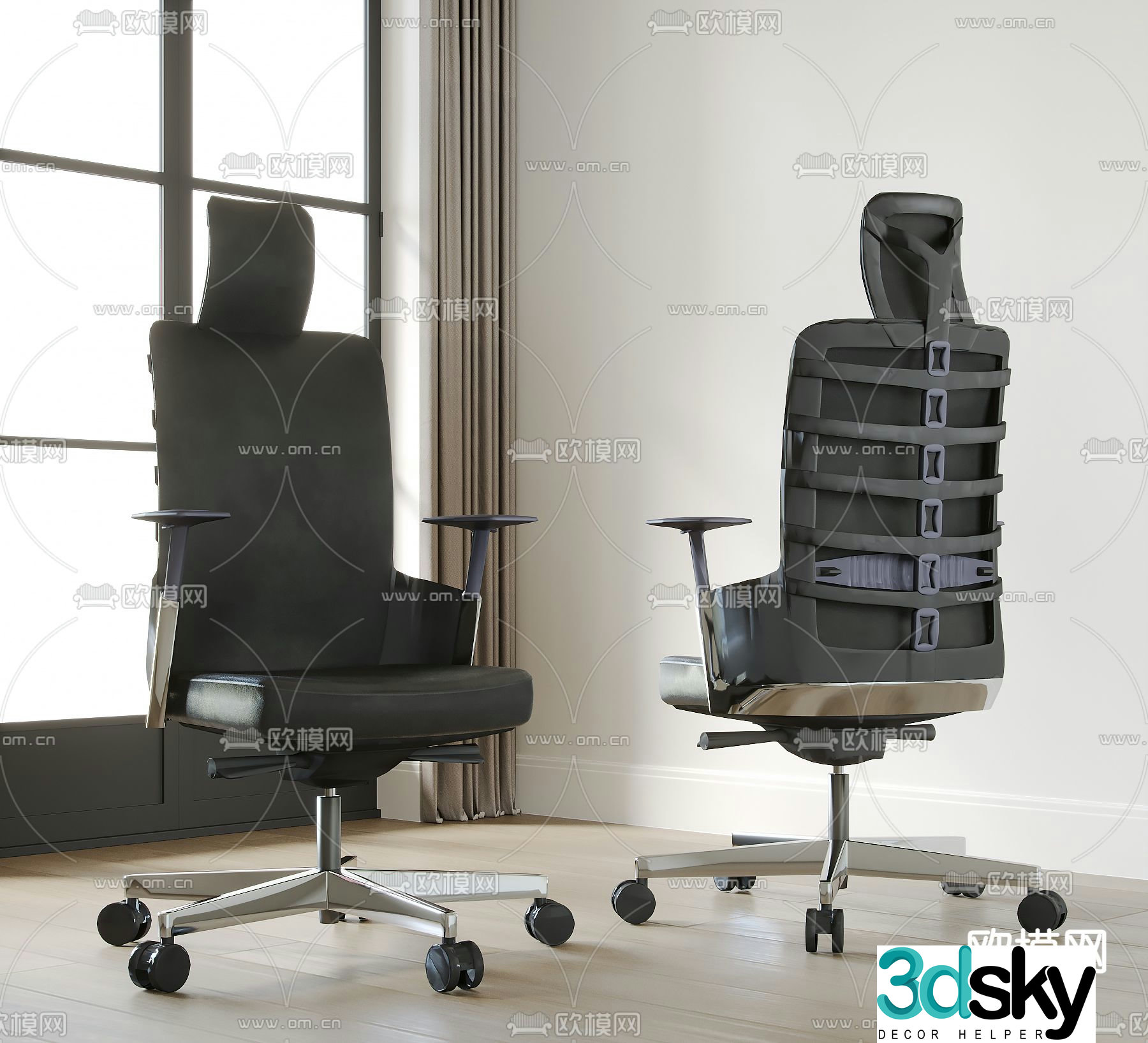 Modern office chair 3d model