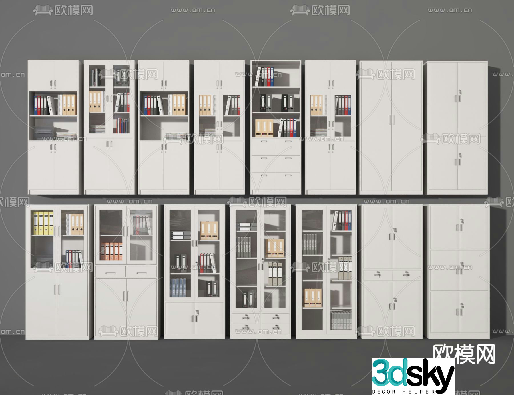 File cabinet information cabinet filing cabinet 3d model