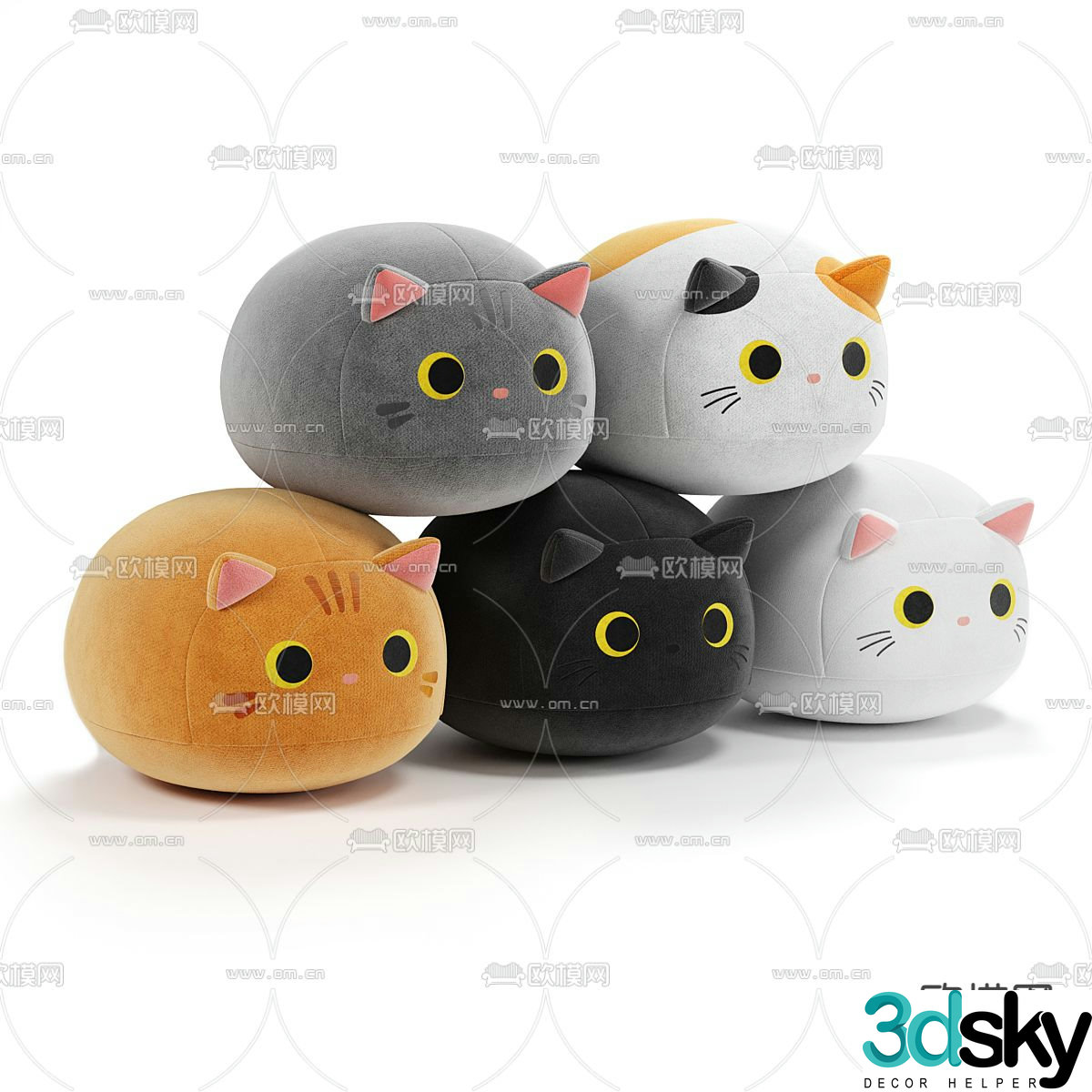 Cat Ragdoll Toy Doll Doll 3d model
