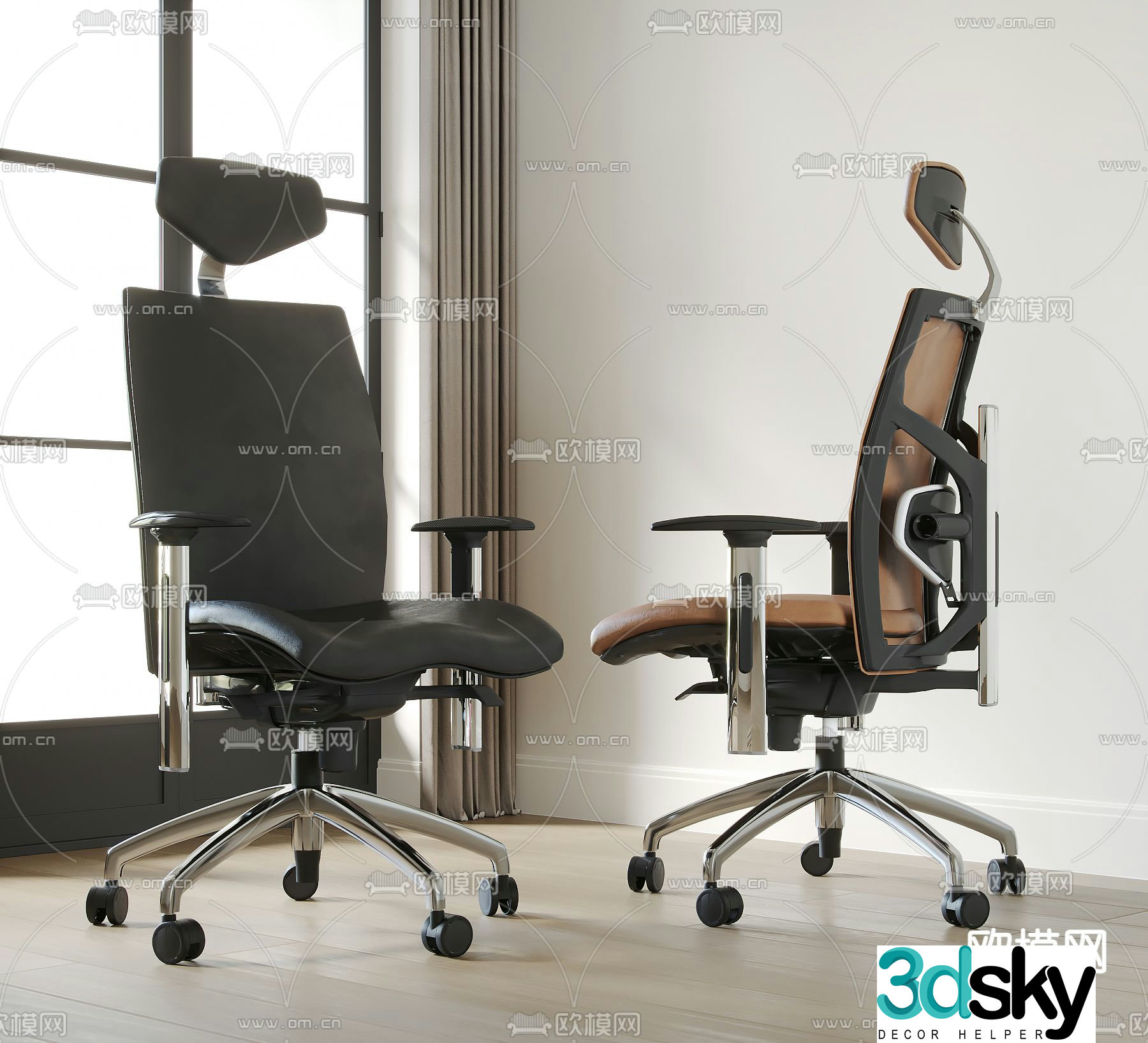 Office chair staff chair executive chair 3d model