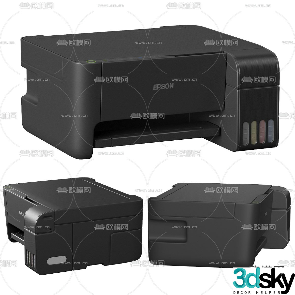Epson printer 3d model