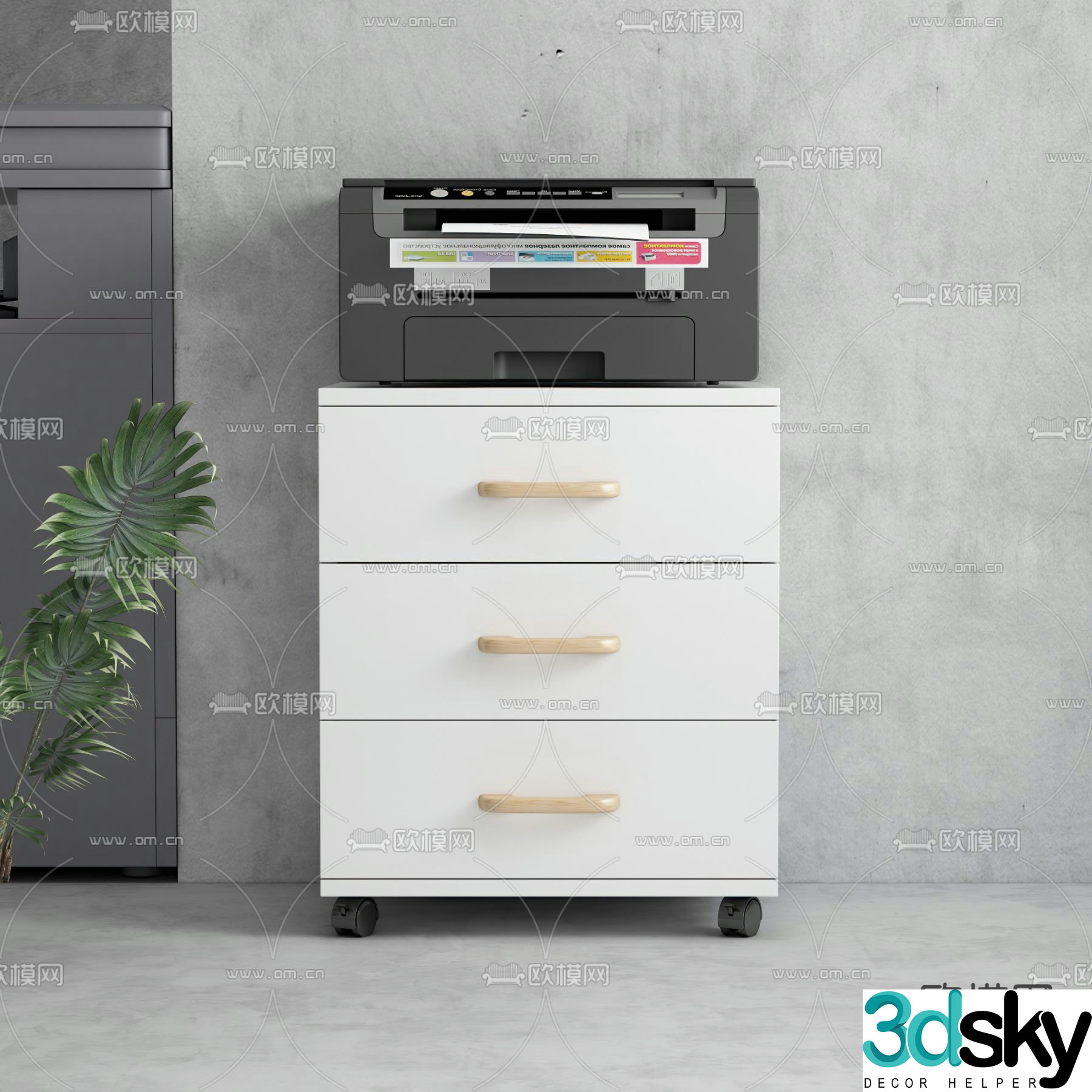 File cabinet file cabinet 3d model