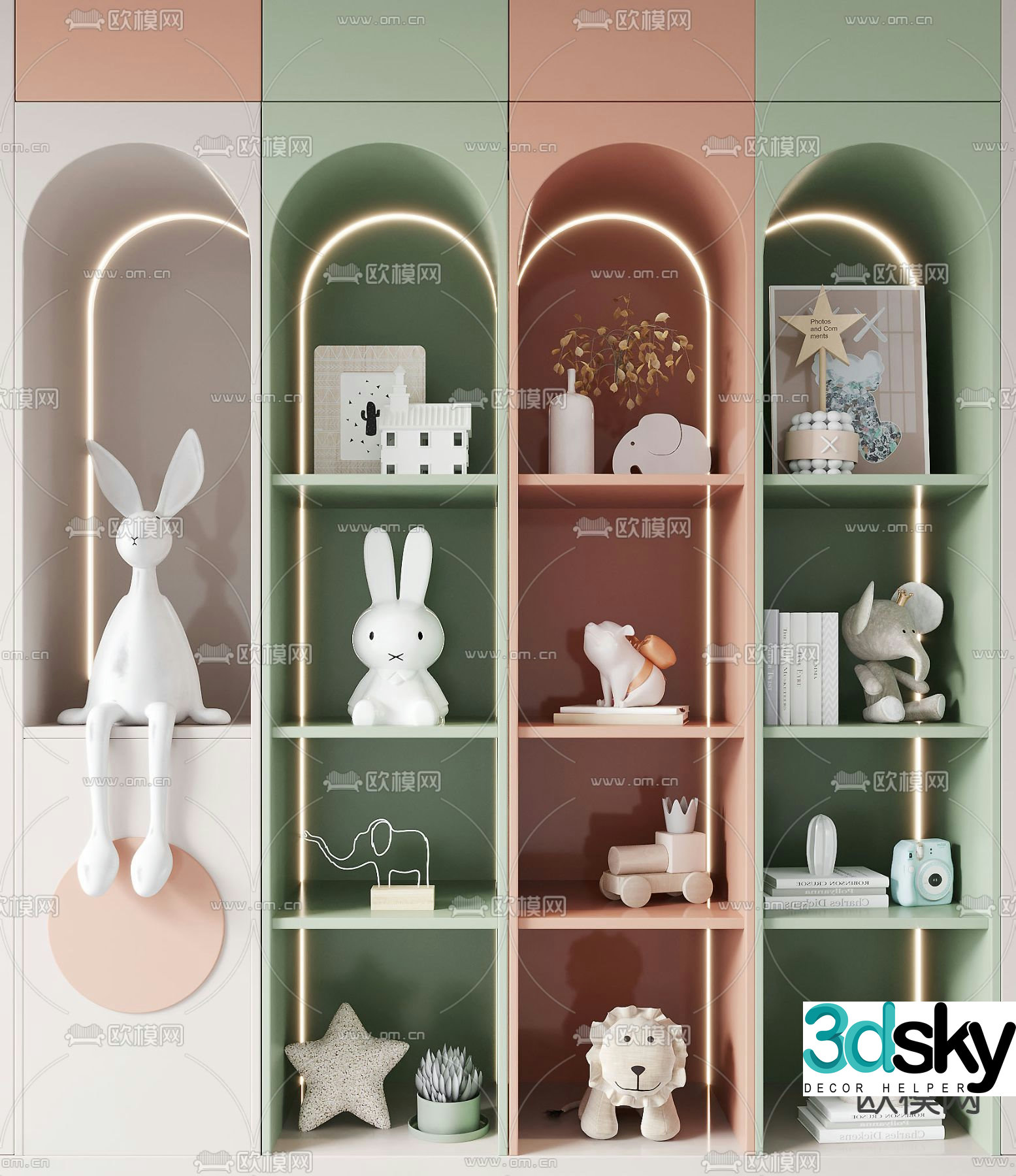 Children’s cabinet toy cabinet 3d model