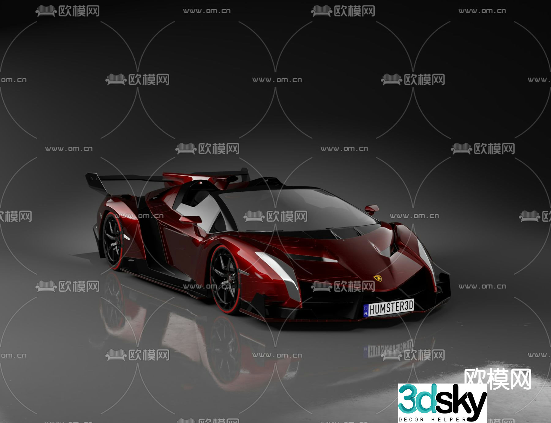 lamborghini sports car 3d model