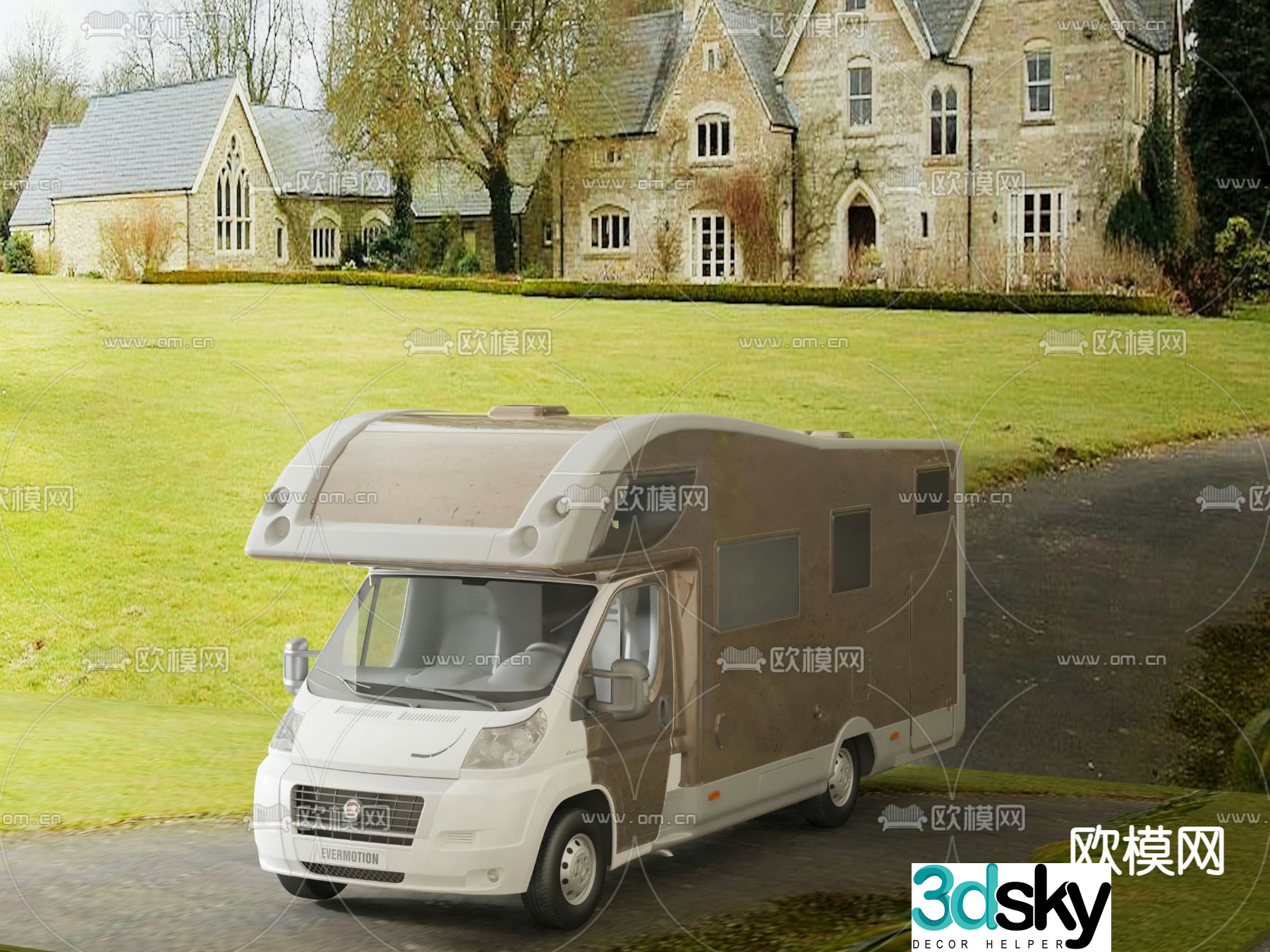 Tourist RV 3d model