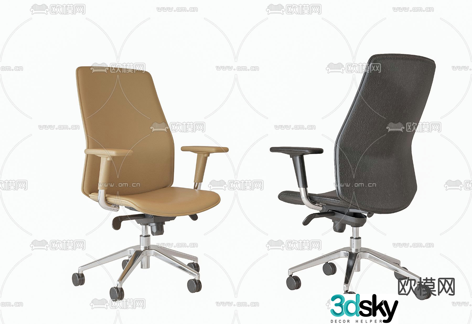 Office chair staff chair 3d model
