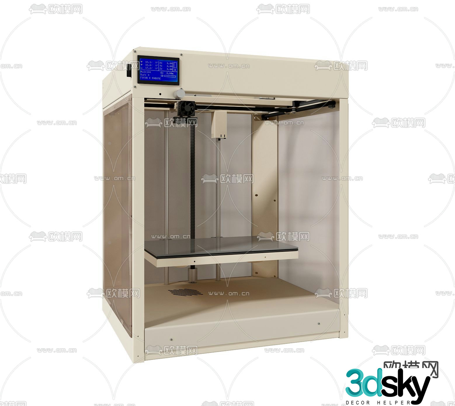 3D printer 3D printer 3D model