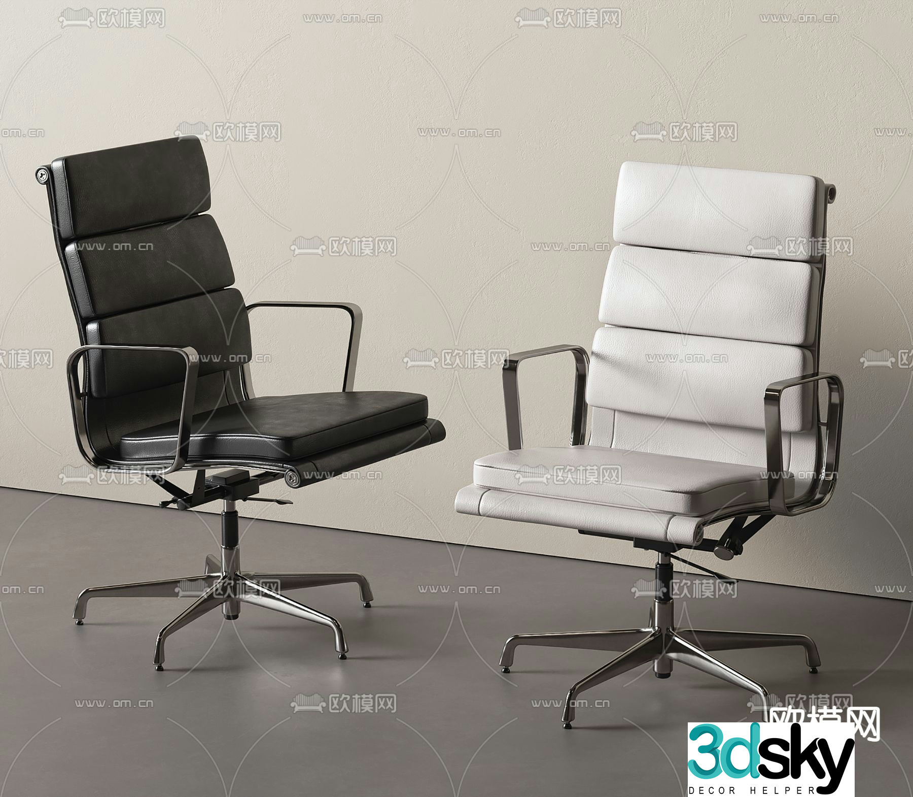 Office chair staff chair executive chair 3d model