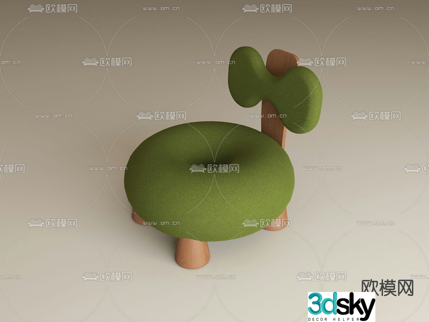 Butterfly chair children’s chair 3d model