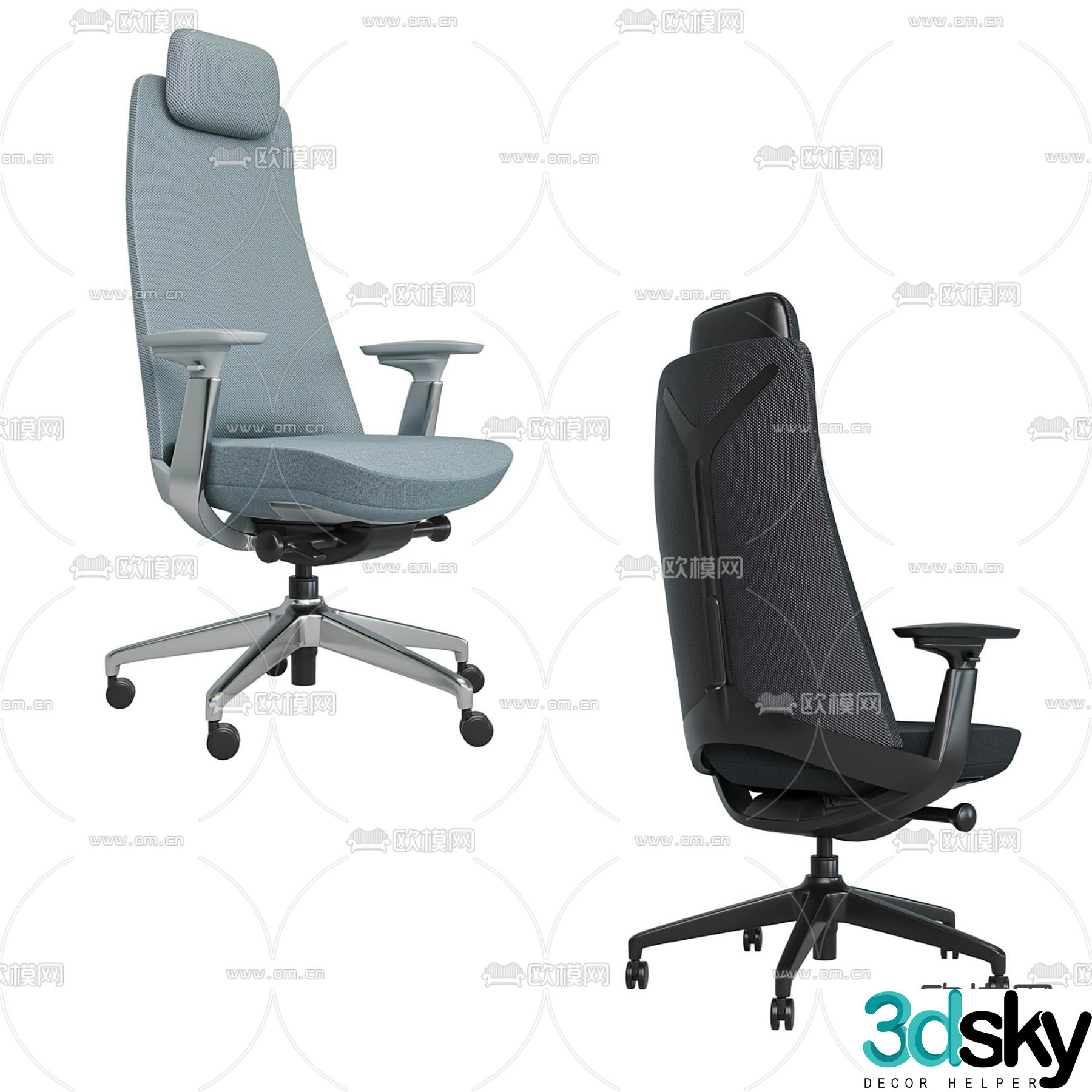 Office chair executive chair boss chair 3d model