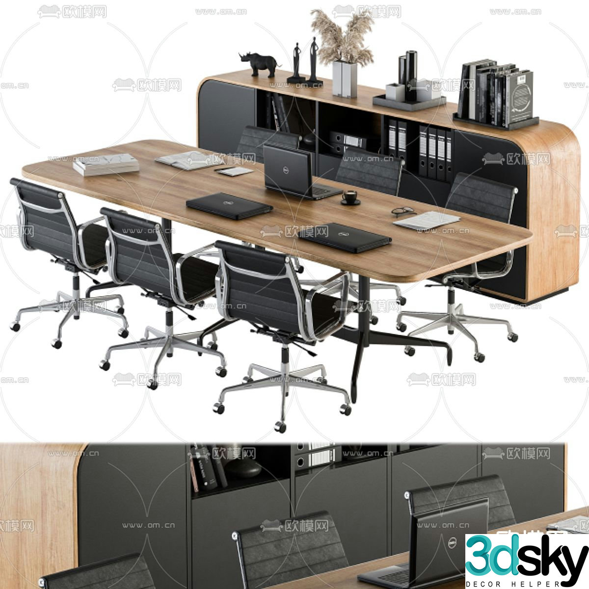 Conference tables and chairs conference table 3d model