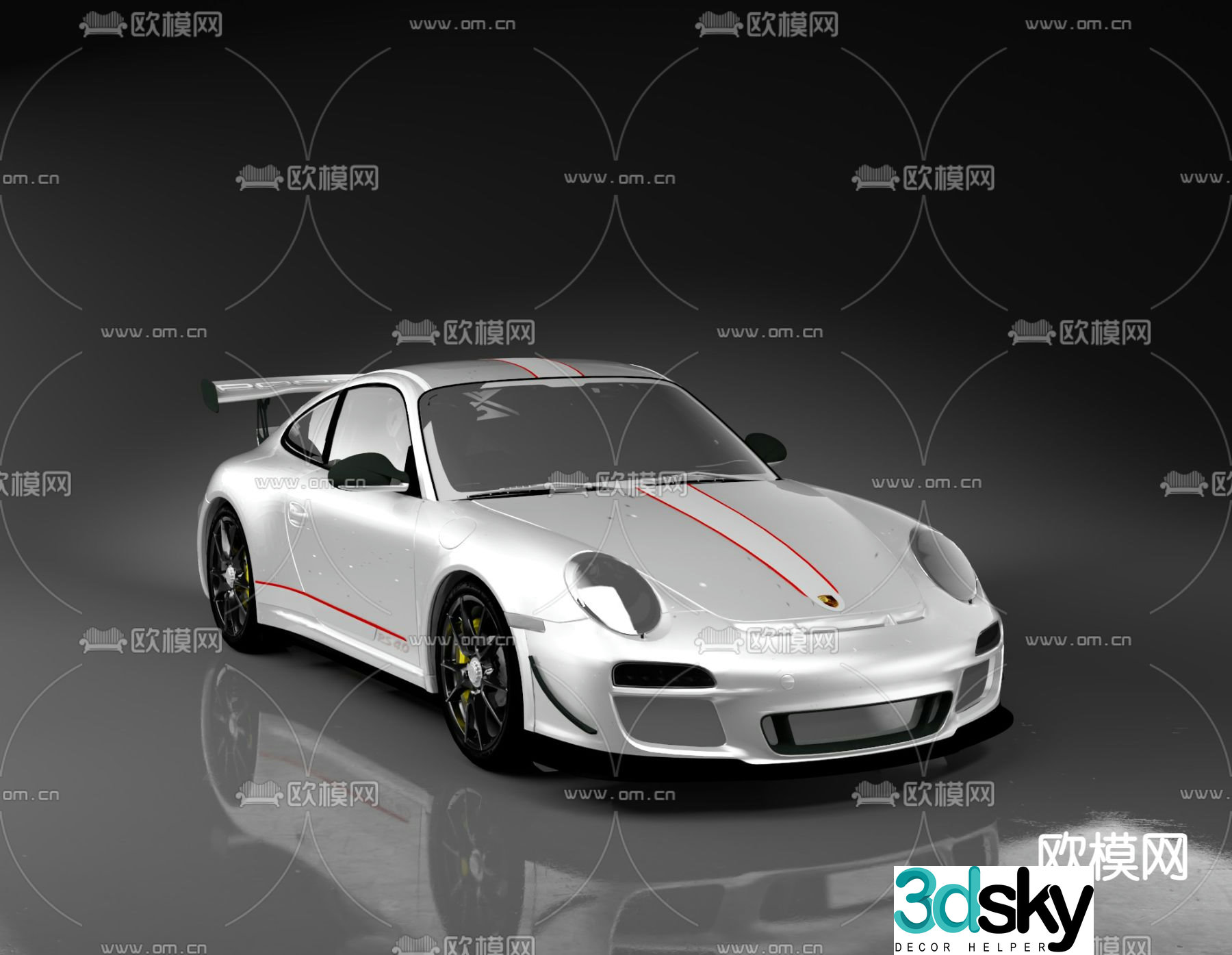 Porsche sports car 3d model