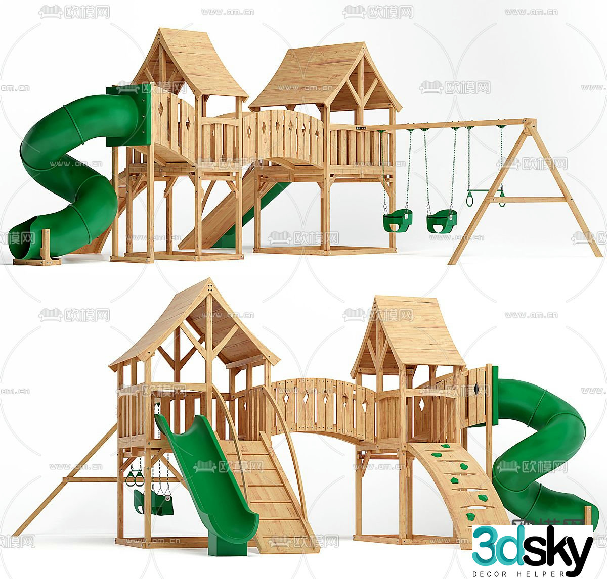 Children's facilities slide 3d model