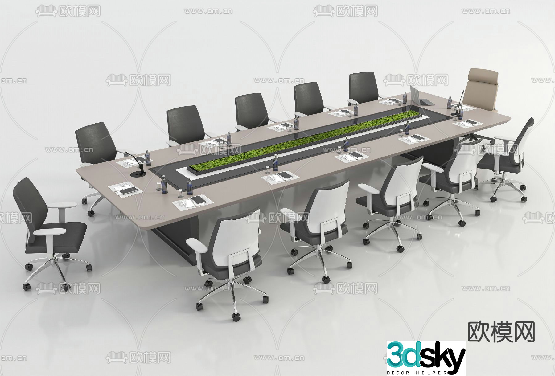Modern conference table conference table 3d model